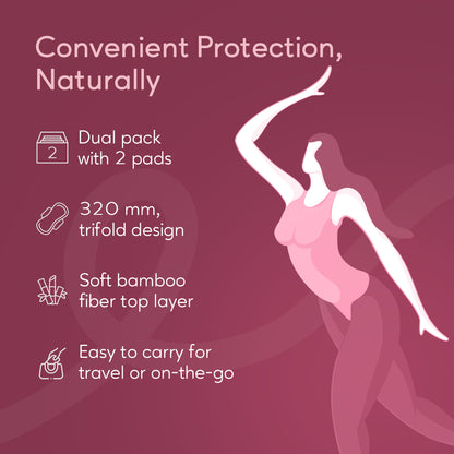 OVO Bamboo Ultra Pads Super Plus TRAVEL PACK (Pack of 3)